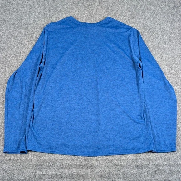 Patagonia Capilene Cool Daily Men Large Blue Long Sleeve Mountain Graphic Shirt - Picture 6 of 6